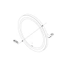Зеркало AM.PM X-Joy 50 M85AMOX0501WG с подсветкой с ИК-сенсорным выключателем