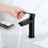 Смеситель для раковины Frap F10201-6 цвет Черный матовый