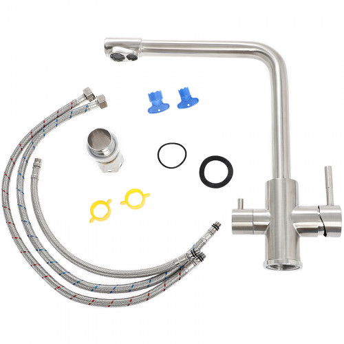 Смеситель для кухни Orange Steel M99-008ni Никель нержавеющая сталь