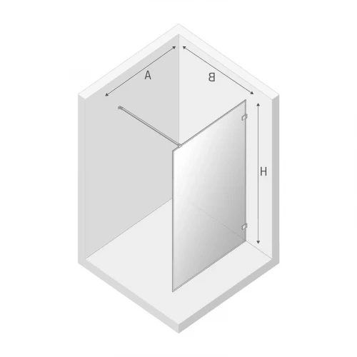 Душевое ограждение New Trendy AVEXA Gold x120 EXK-3137