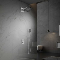 Душевая система Vincea Inspire VSFW-3I21MT4CH с термостатом Хром латунь встраиваемый
