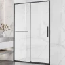 Душевая дверь Vincea Slim Soft 130 VDS-1SS130CLGM профиль Вороненая сталь стекло прозрачное