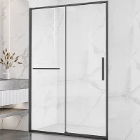 Душевая дверь Vincea Slim Soft 130 VDS-1SS130CLGM профиль Вороненая сталь стекло прозрачное