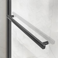 Душевая дверь Vincea Slim Soft 130 VDS-1SS130CLGM профиль Вороненая сталь стекло прозрачное