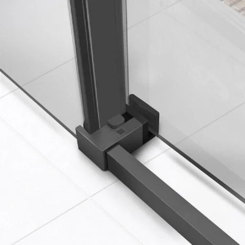 Душевая дверь Vincea Slim Soft 130 VDS-1SS130CLGM профиль Вороненая сталь стекло прозрачное