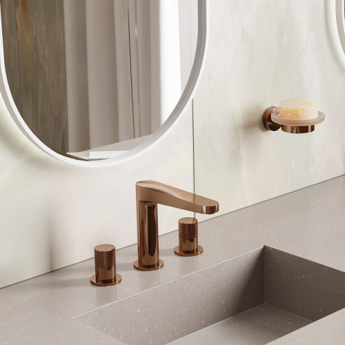 Смеситель для раковины WasserKRAFT Paar 8835 Розовое золото латунь