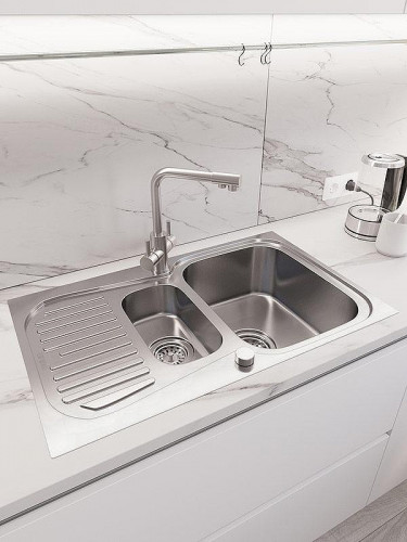 Кухонная мойка Oulin 80 OL-359S цвет Сатин