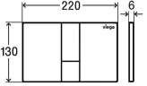 Кнопка смыва для инсталляции Viega Prevista Visign for Style 24 8614.1 773274 Хром матовый