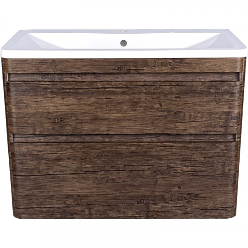 Тумба под раковину Style Line Люкс Plus 100 ЛС-00000663 подвесная Старое дерево МДФ / ЛДСП