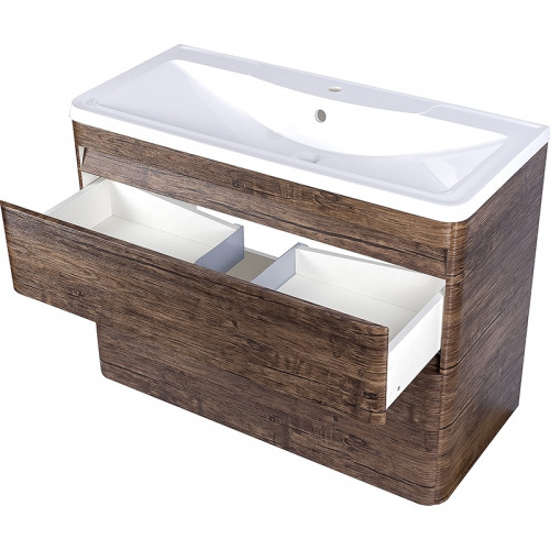 Тумба под раковину Style Line Люкс Plus 100 ЛС-00000663 подвесная Старое дерево МДФ / ЛДСП