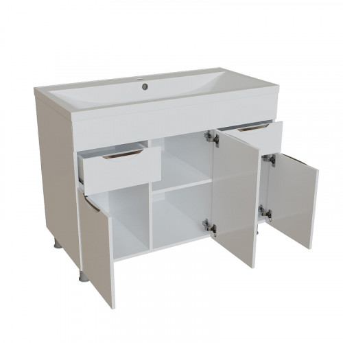 Тумба под раковину Mixline Этьен 100 553776 цвет Белый