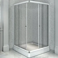 Душевой уголок Radomir 90x90 1-09-1-0-0-1180 профиль Белый стекло прозрачное