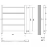 Водяной полотенцесушитель Melodia della vita Classica 50x60x1 П5 MTRCA5060 Полированная сталь