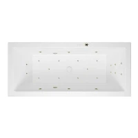 Акриловая ванна Excellent Heaven Slim 170x75 WAEX.HEV17S.ULTRA.BR цвет Белый с гидромассажем форсунки Бронза