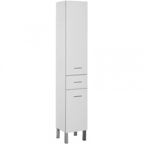 Шкаф пенал Aquanet Верона 35 L 187316 с корзиной для белья Белый МДФ / ЛДСП, нестандартный материал