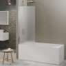 Шторка на ванну Berges River S 80х145 065019 профиль Хром стекло матовое