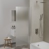 Шторка на ванну Berges River S 80х145 065019 профиль Хром стекло матовое