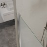 Шторка на ванну Berges River S 80х145 065019 профиль Хром стекло матовое