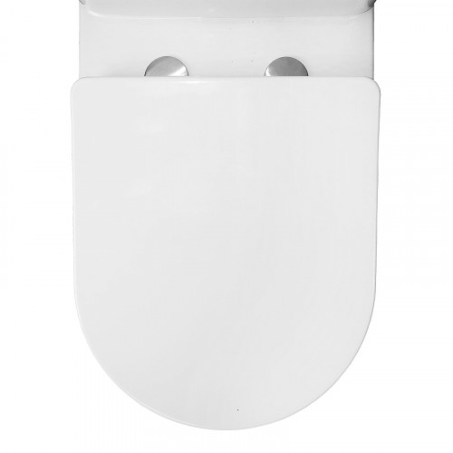 Унитаз компакт Azario Anteo Round AZ-1219A цвет Белый с бачком и сиденьем Микролифт