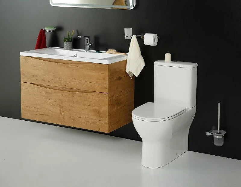 Унитаз компакт BelBagno Energia BB8134CPR/SC без бачка с сиденьем Микролифт фаянс напольный