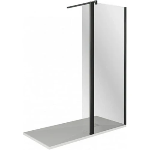 Душевая перегородка Good Door Walk In SP2-90-C-B 100x28 профиль Черный стекло прозрачное