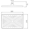 Верхний душ Splenka S451.52.06 Черный матовый