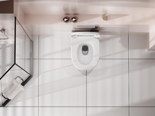 Унитаз Abber Rechteck AC1218 подвесной цвет Белый с сиденьем Микролифт