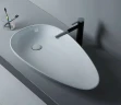 Раковина-чаша CeramaLux 55 7862-2 Белая глянцевая фаянс накладная