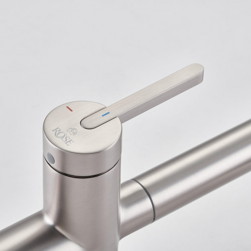 Смеситель для кухни Rose R458L цвет Сатин Черный