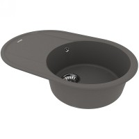 Кухонная мойка Lemark Lacha 720 9910059 Серый шелк искусственный камень (литьевой мрамор) встраиваемый