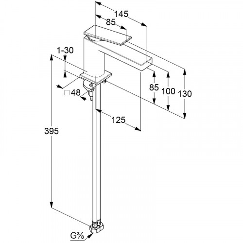 Смеситель для раковины Kludi Decus 542900575 Хром