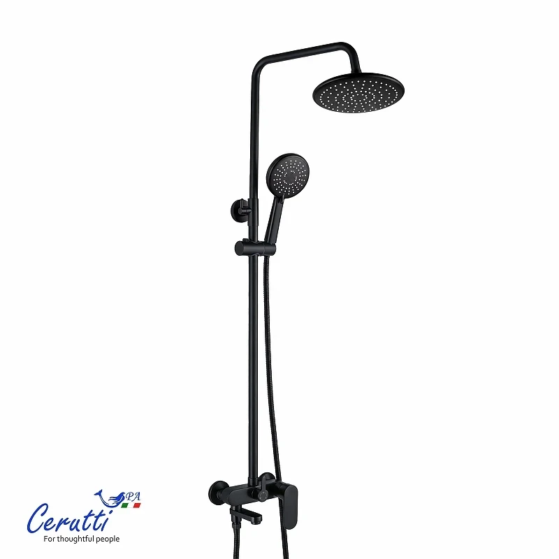 Душевая система Ceruttispa Орацио (Orazio II) RSMB CT12075 12075 цвет Черный матовый