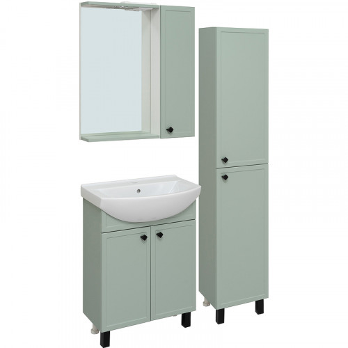 Шкаф пенал Runo Римини 35 R 00-00001271 Мята МДФ / ЛДСП