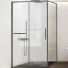 Душевой уголок Vincea Slim Soft 150x80 VSR-1SS8015CLGM профиль Воронная сталь стекло прозрачное