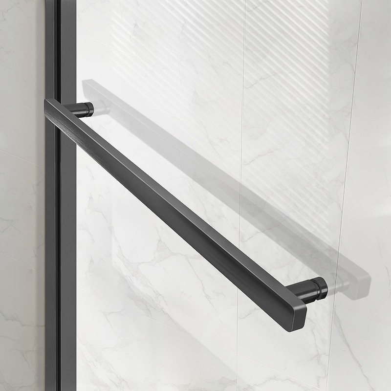 Душевой уголок Vincea Slim Soft 150x80 VSR-1SS8015CLGM профиль Воронная сталь стекло прозрачное