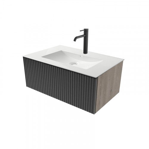 Тумба под раковину ЗОВ Кито Флавио 80 K80FL подвесная цвет Лиони PET