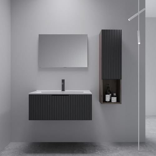 Тумба под раковину ЗОВ Кито Флавио 80 K80FL подвесная цвет Лиони PET