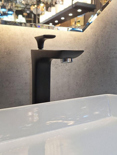 Смеситель для раковины AltroBagno Aperto 010208 NeOp цвет Черный матовый