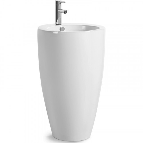 Раковина SantiLine 50 SL-4004 Белая фаянс напольный