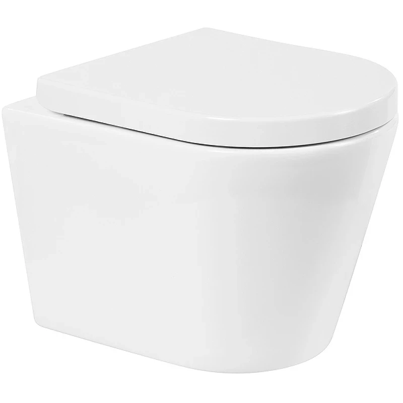 Унитаз BelBagno Flay-R BB053CHR/BB865SC подвесной с сиденьем Микролифт фаянс подвесной
