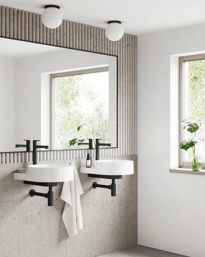 Смеситель для раковины Ravak Puri PU 015.20 X070182 Черный матовый латунь