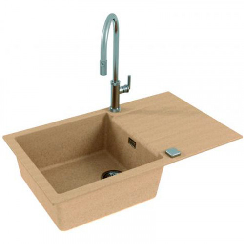Кухонная мойка Alveus Granital Cadit 40 Beige G55 860x500 1132029 Бежевая искусственный камень (литьевой мрамор) встраиваемый