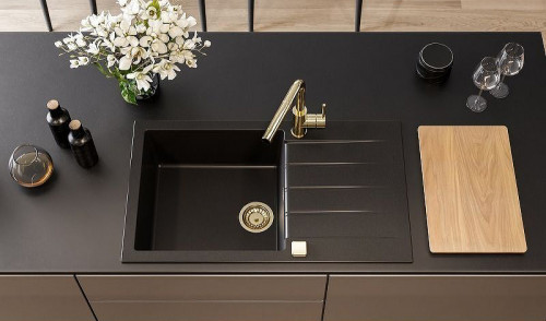 Кухонная мойка Alveus Granital Cadit 40 Beige G55 860x500 1132029 Бежевая искусственный камень (литьевой мрамор) встраиваемый