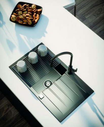 Кухонная мойка Alveus Granital Cadit 40 Beige G55 860x500 1132029 Бежевая искусственный камень (литьевой мрамор) встраиваемый