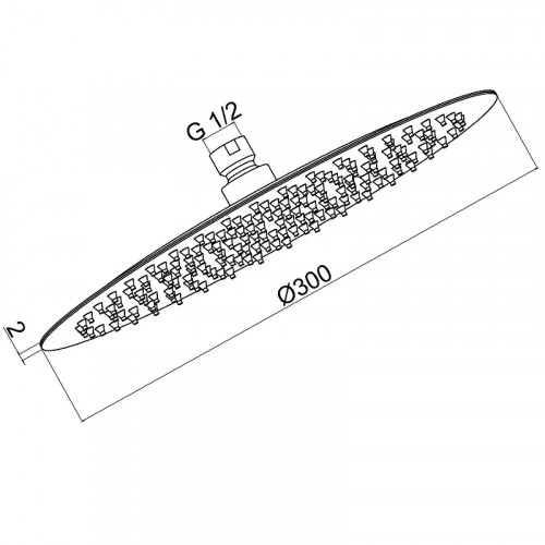 Верхний душ AQUAme AQM8605GM цвет Металл шлифованный