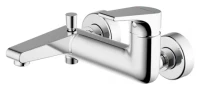 Смеситель для ванны Bravat Vega F6119177CP-01 Хром латунь на стену