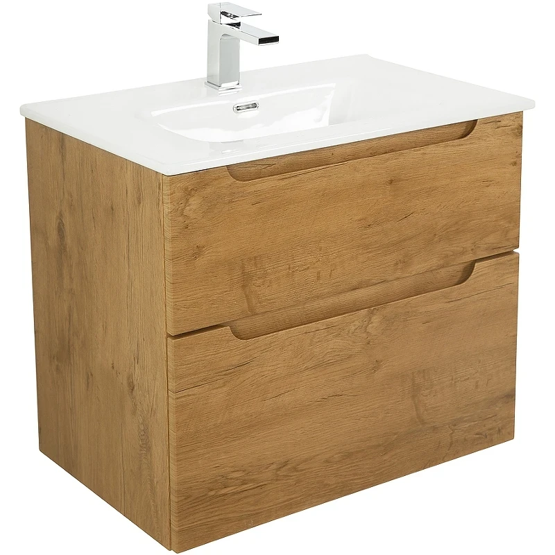 Тумба под раковину BelBagno Etna-H60 70 ETNA-H60-700-2C-SO-RN-P подвесная Rovere Nature МДФ / ЛДСП