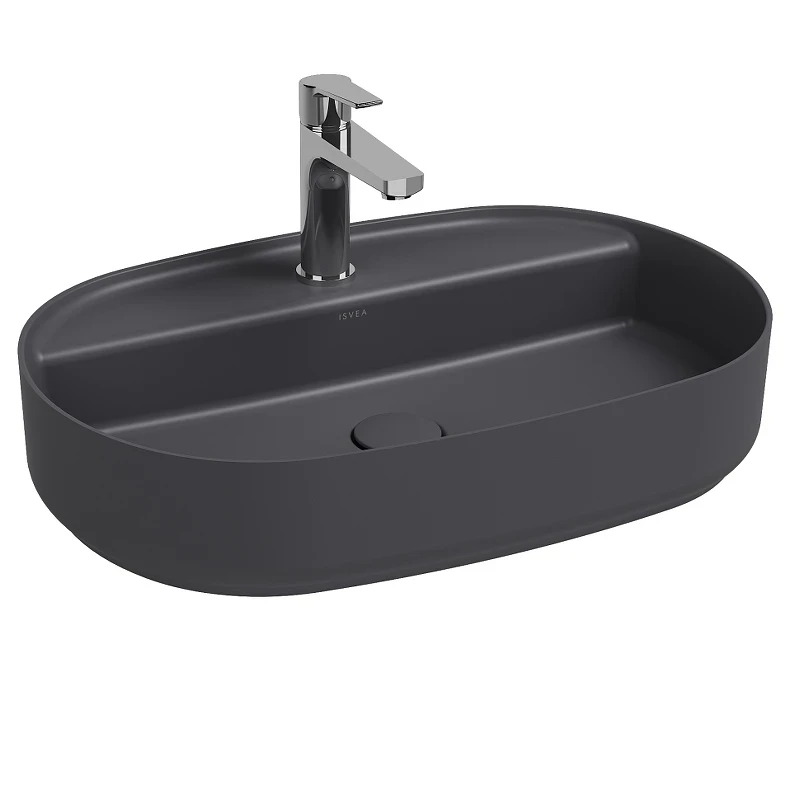 Раковина Isvea Infinity 60 10NF65060SV-2C цвет Антрацит матовый