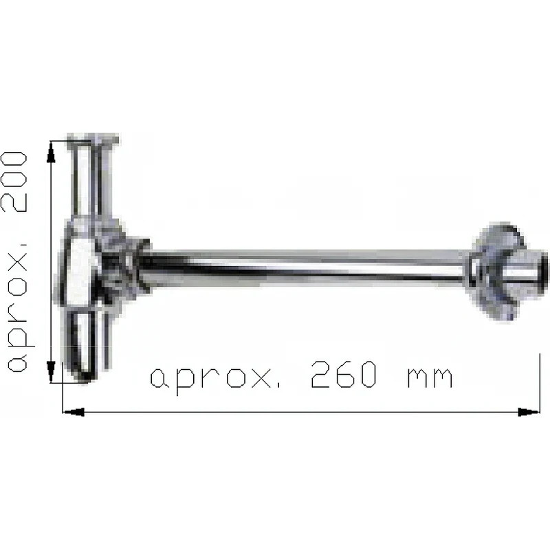 Сифон для раковины Nofer 13105.B Хром