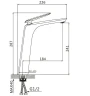 Смеситель для раковины Savol S-JD9211H цвет Черный